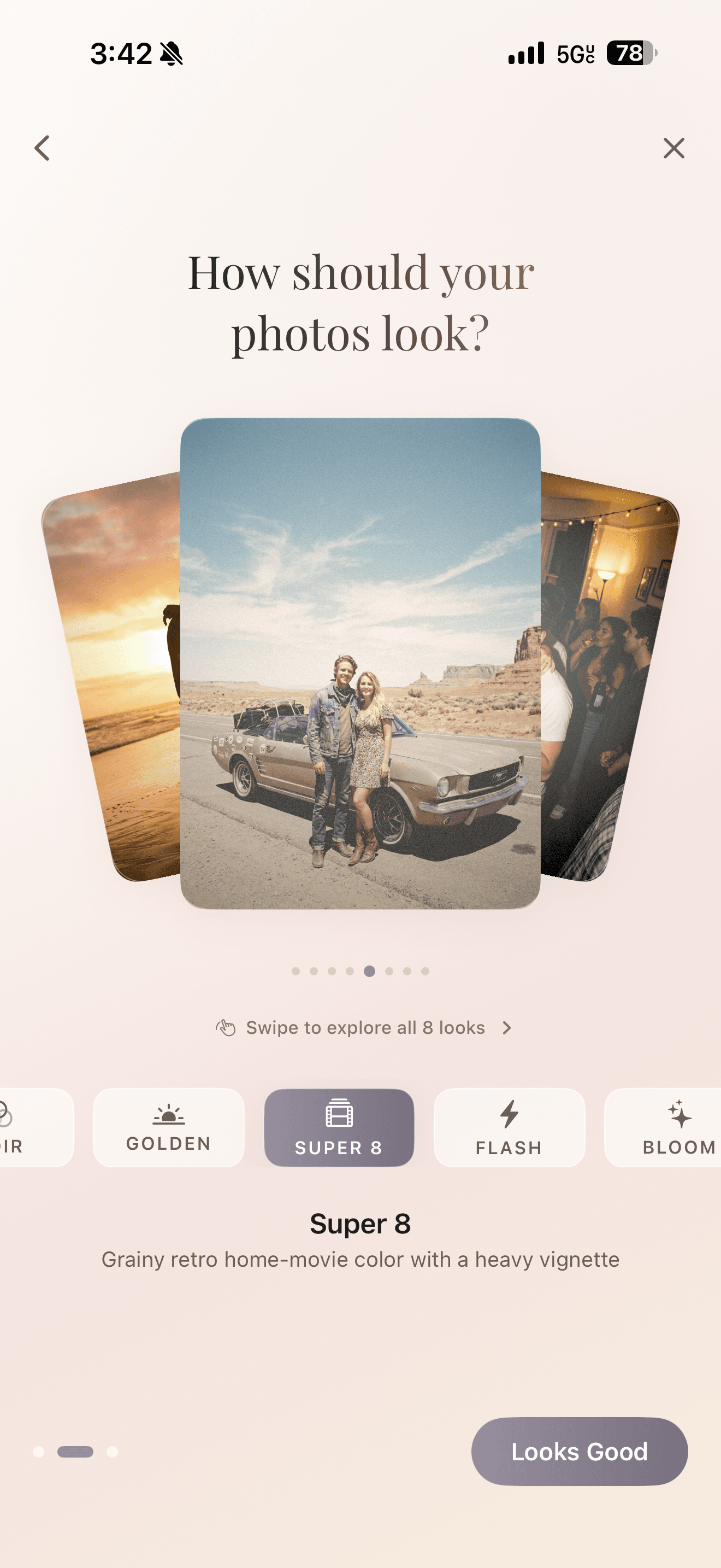 Film lens preview